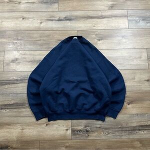 Vintage 90s BVD Navy Blank Crewneck Sweatshirt